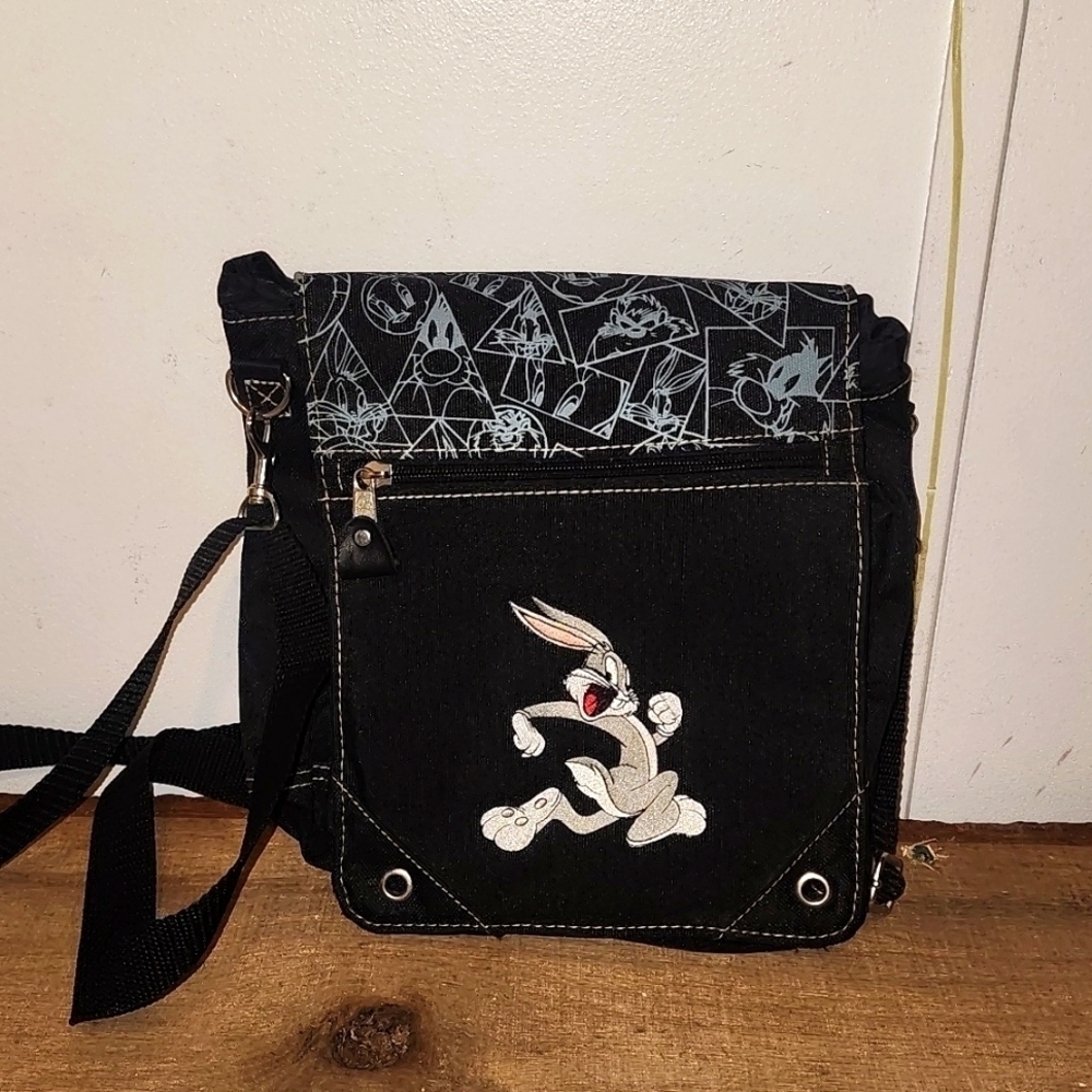 Warner Brothers Looney Tunes Bugs Bunny Pack Pack Satchel Tote Shouler Bag Purse